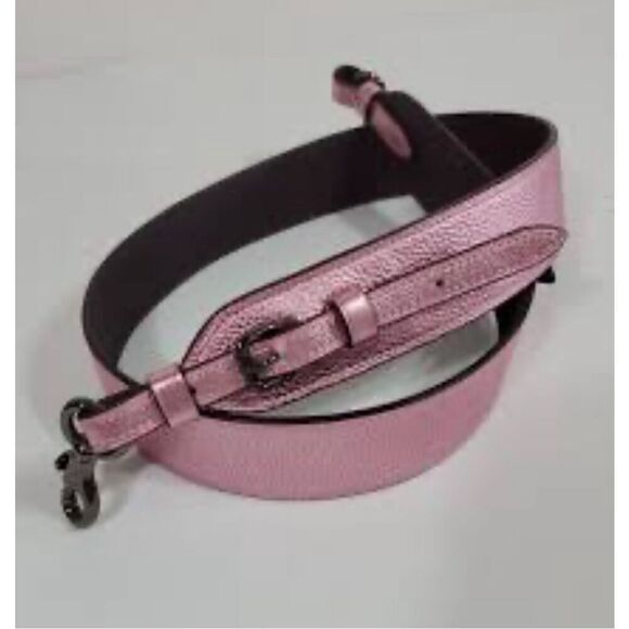 COACH logo leather novelty crossbody strap/belt - Picture 1 of 4